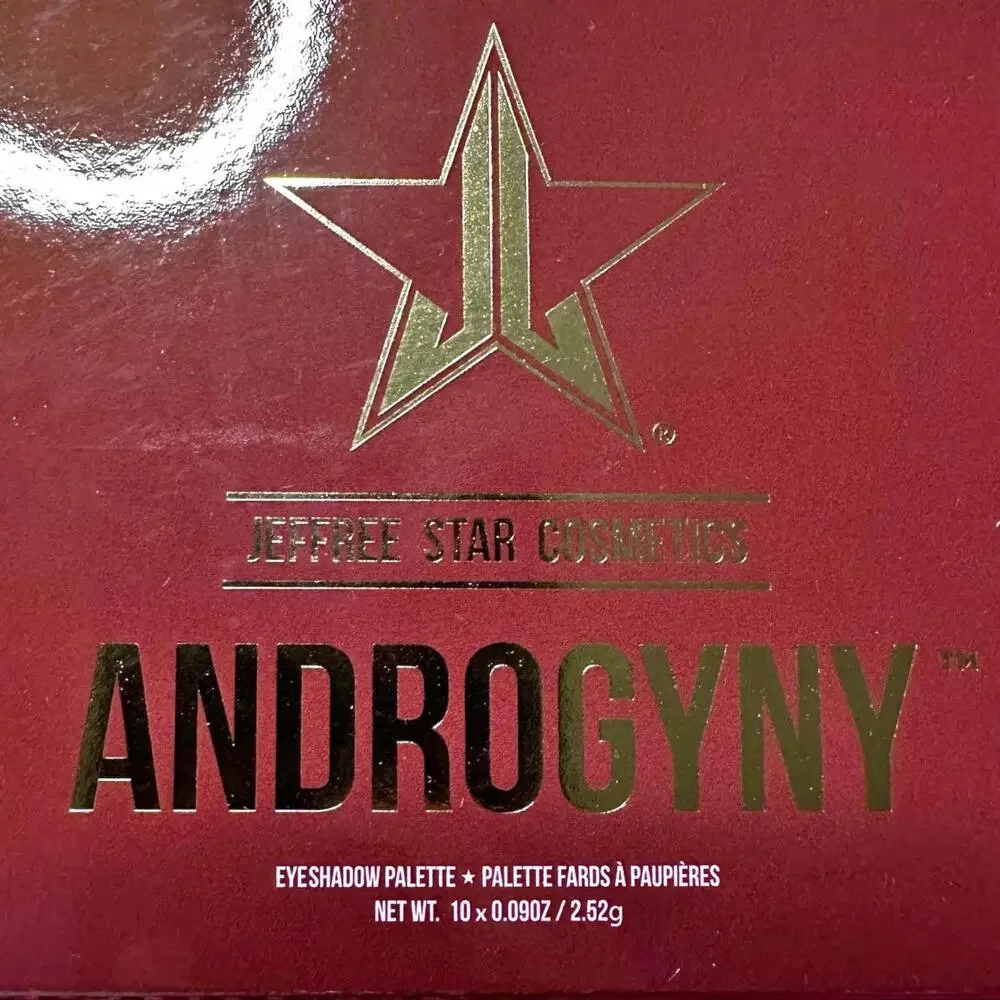 NIB Jeffree Star Androgyny Eyeshadow Palette 10 Shades Full Size